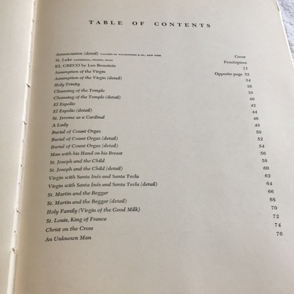 El Greco 10x13 coffee table book. 68 reproductions with 49 in large full color - Picture 15 of 15